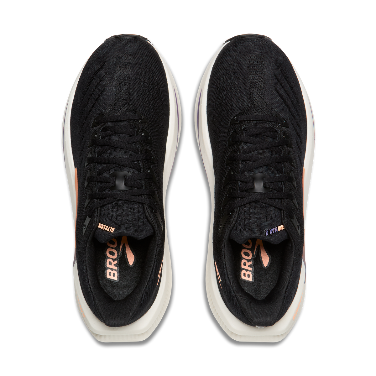 Women's Brooks Glycerin Max 2 Black/Peach/Clear top