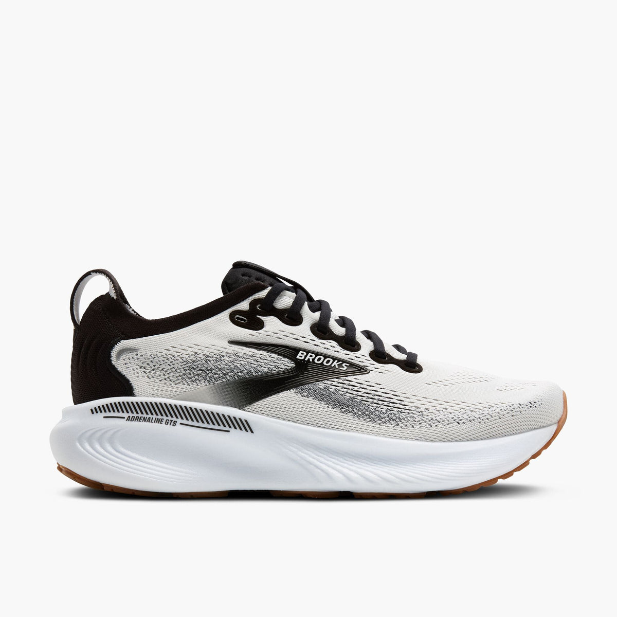 Men's Brooks Adrenaline GTS-25 White/Black/White lateral
