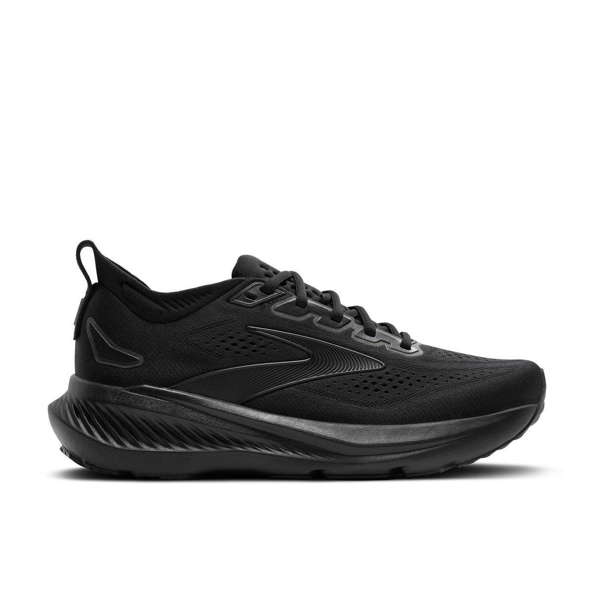 Men's Brooks Glycerin 23 Black/Black/Ebony lateral