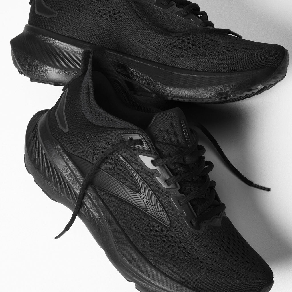 Men's Brooks Glycerin 23 Black/Black/Ebony detail
