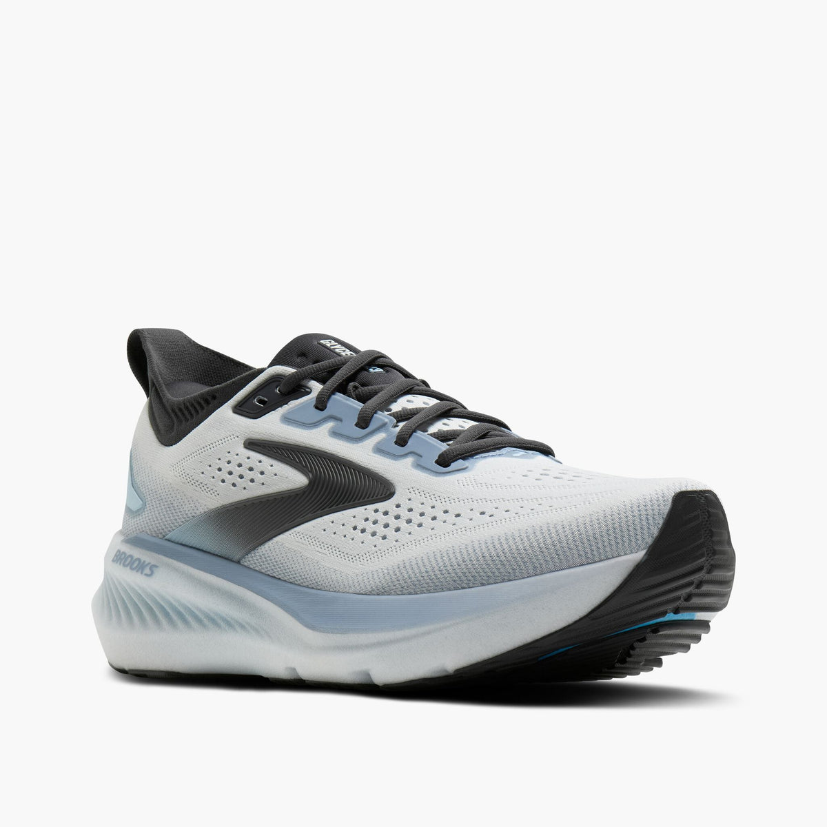 Men's Brooks Glycerin 23 White/Rain/Baltic Sea pair angle