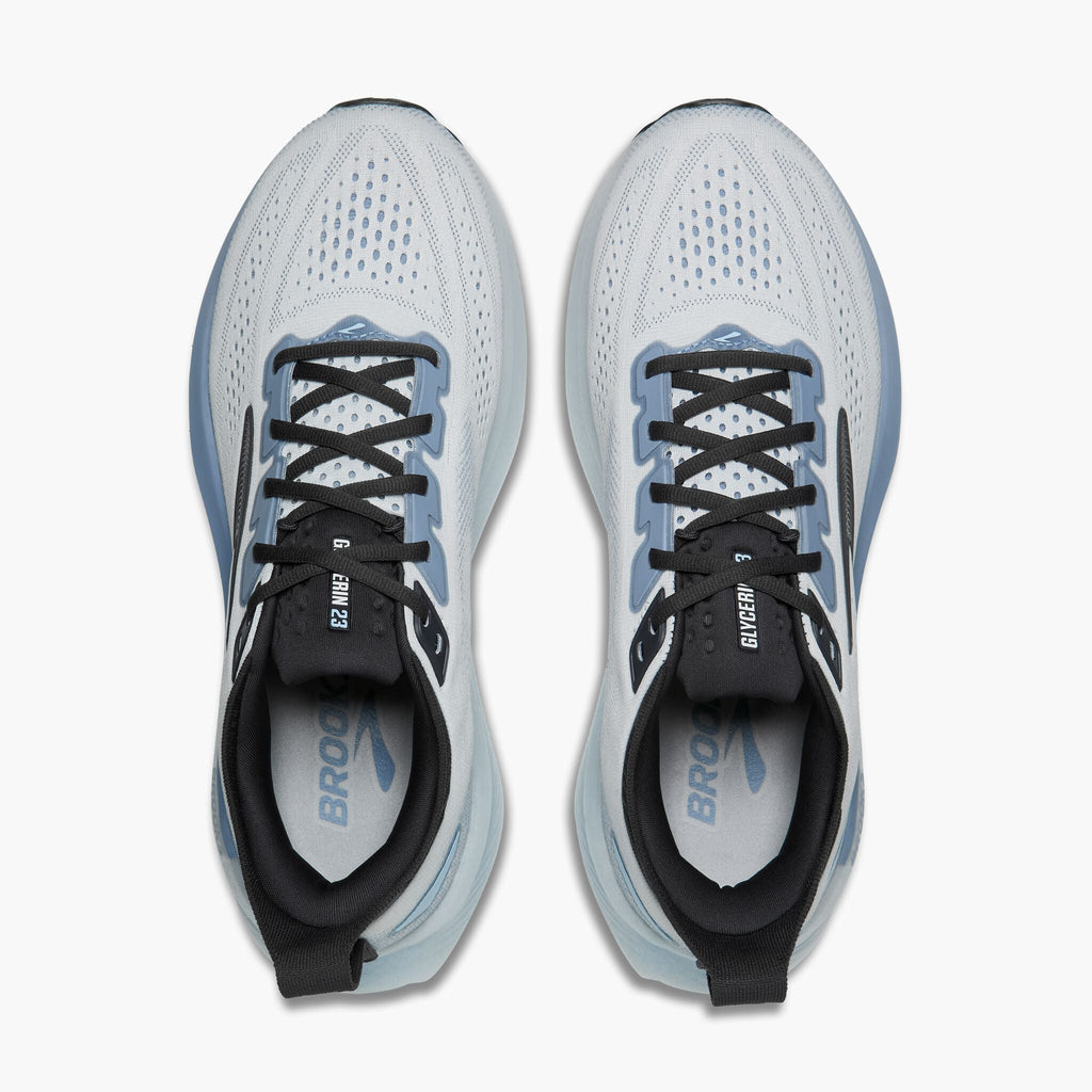 Men's Brooks Glycerin 23 White/Rain/Baltic Sea top