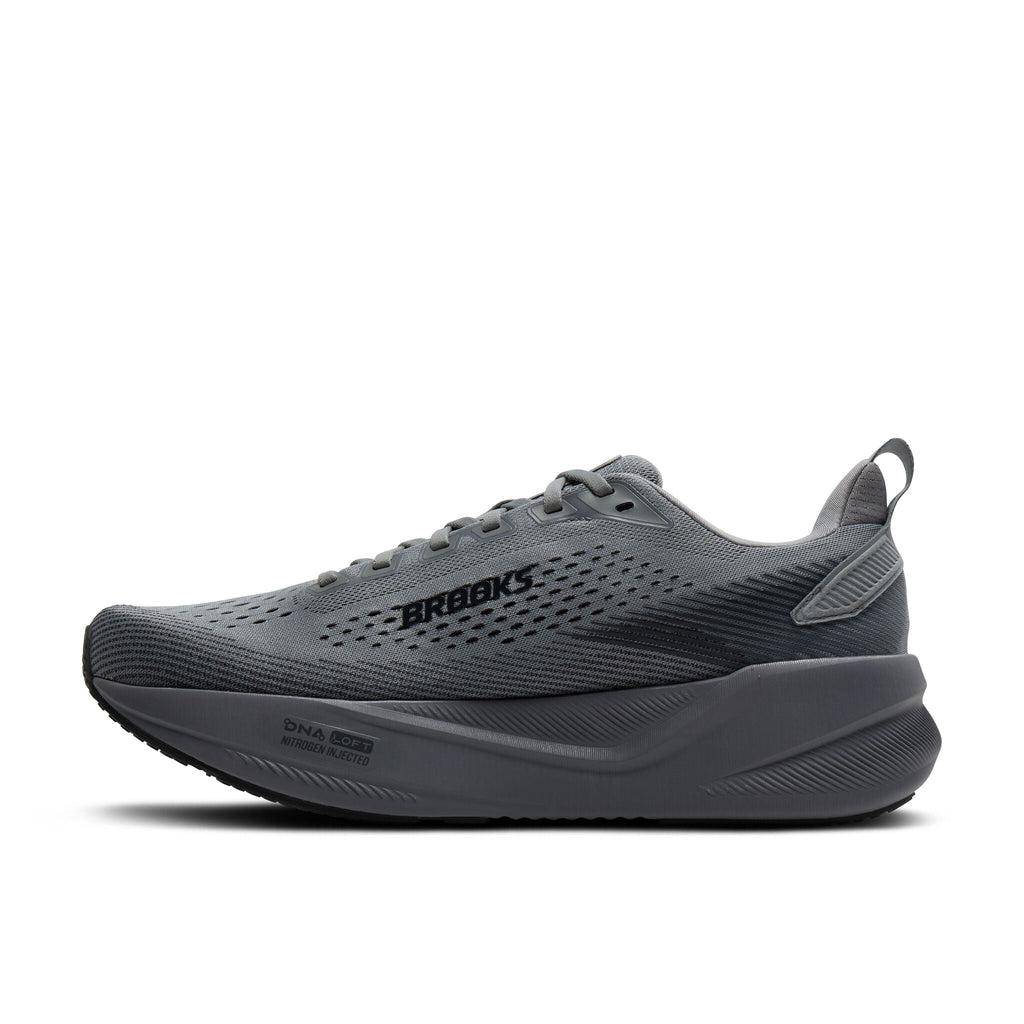 Men's Brooks Ghost Max 4 Grey/Grey/Ebony medial