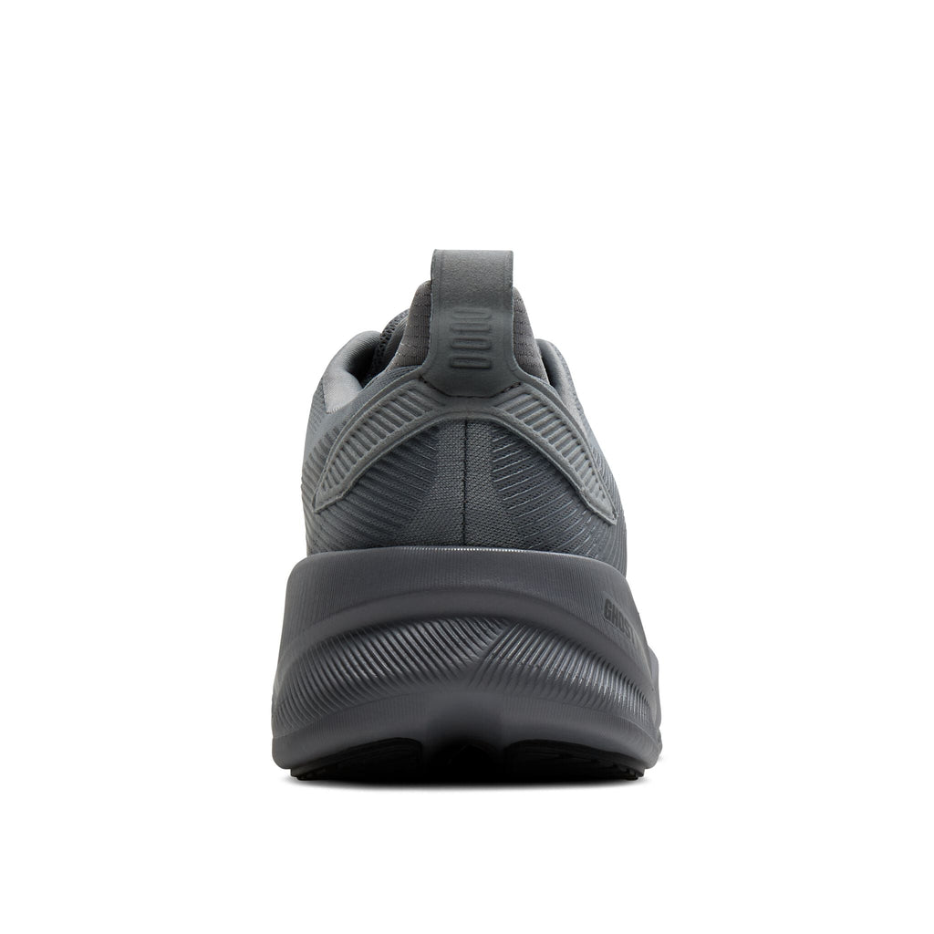 Men's Brooks Ghost Max 4 Grey/Grey/Ebony heel