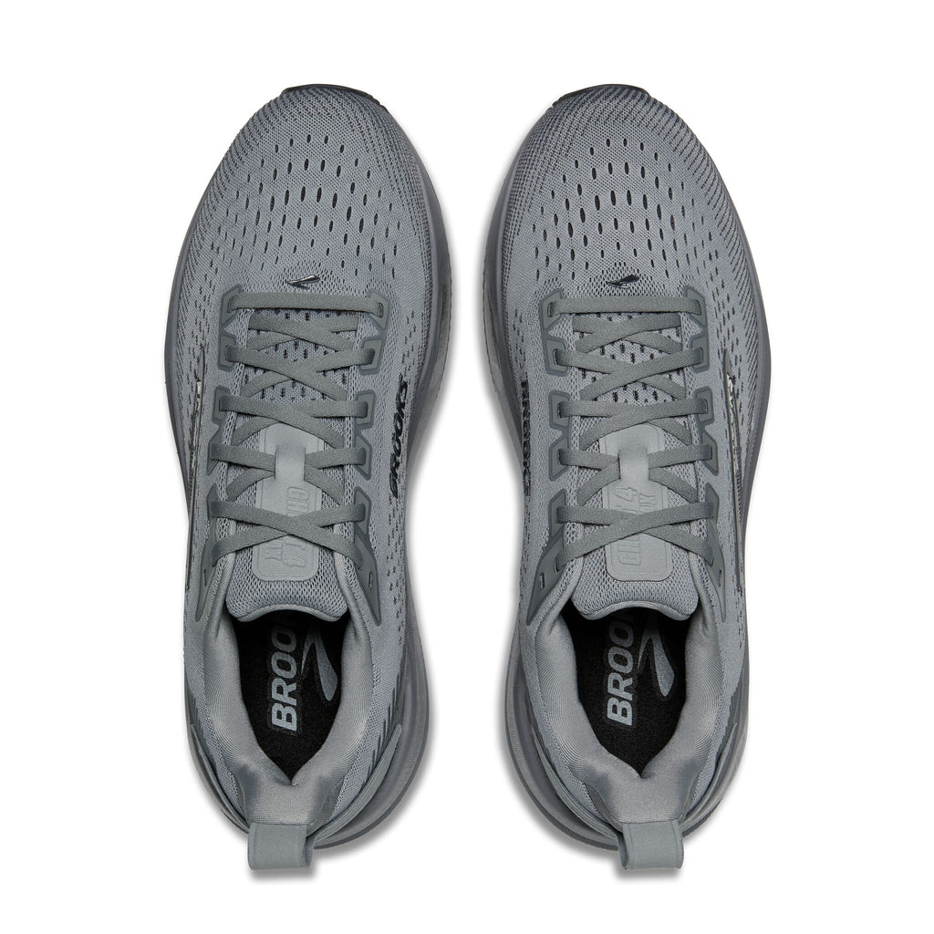 Men's Brooks Ghost Max 4 Grey/Grey/Ebony top