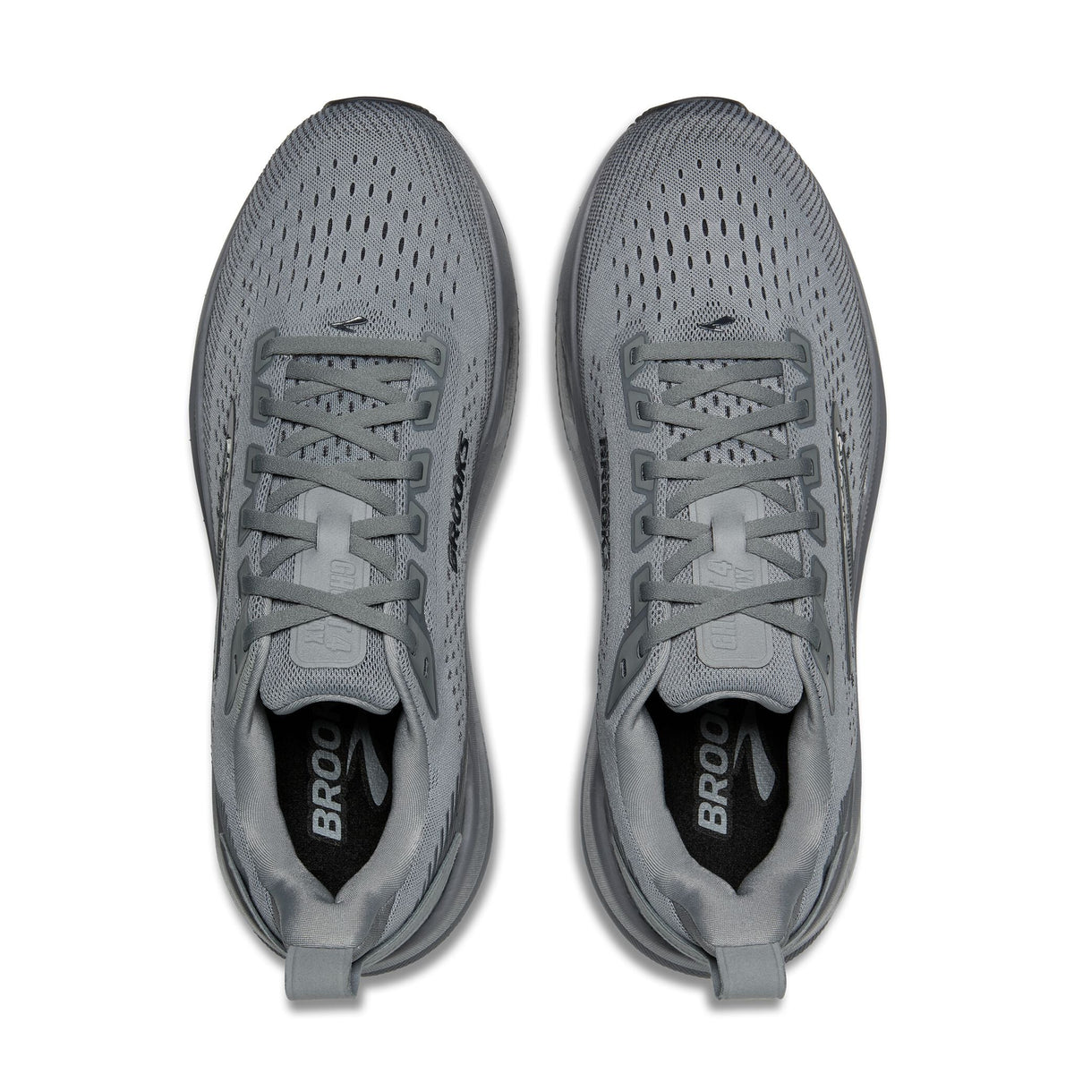 Men's Brooks Ghost Max 4 Grey/Grey/Ebony top