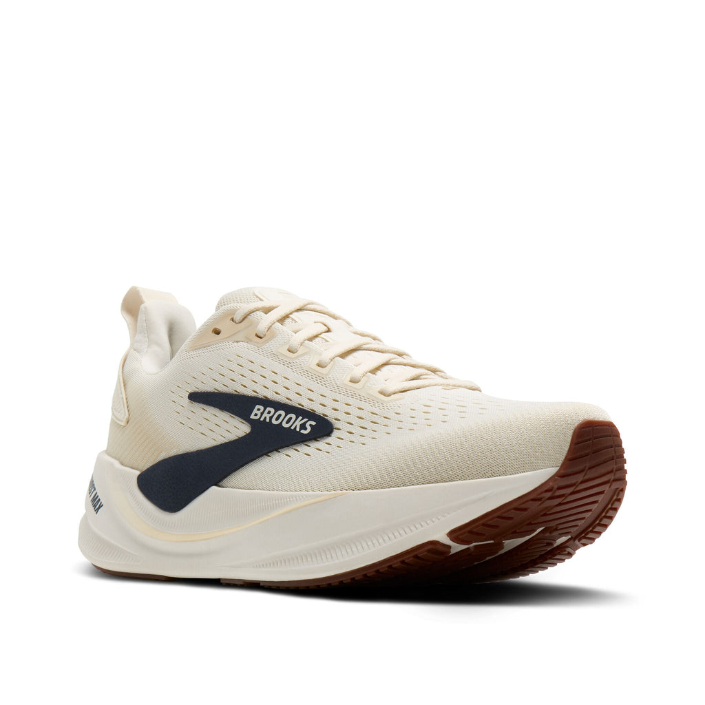 Men's Brooks Ghost Max 4 Arctic Wolf/Navy/Coconut pair angle
