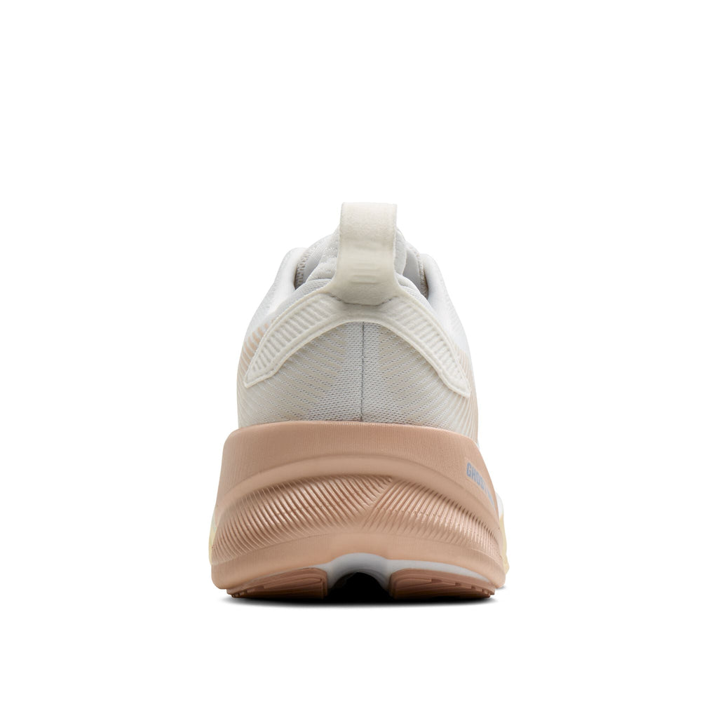 Women's Brooks Ghost Max 4 White/Rose/Rutabaga heel