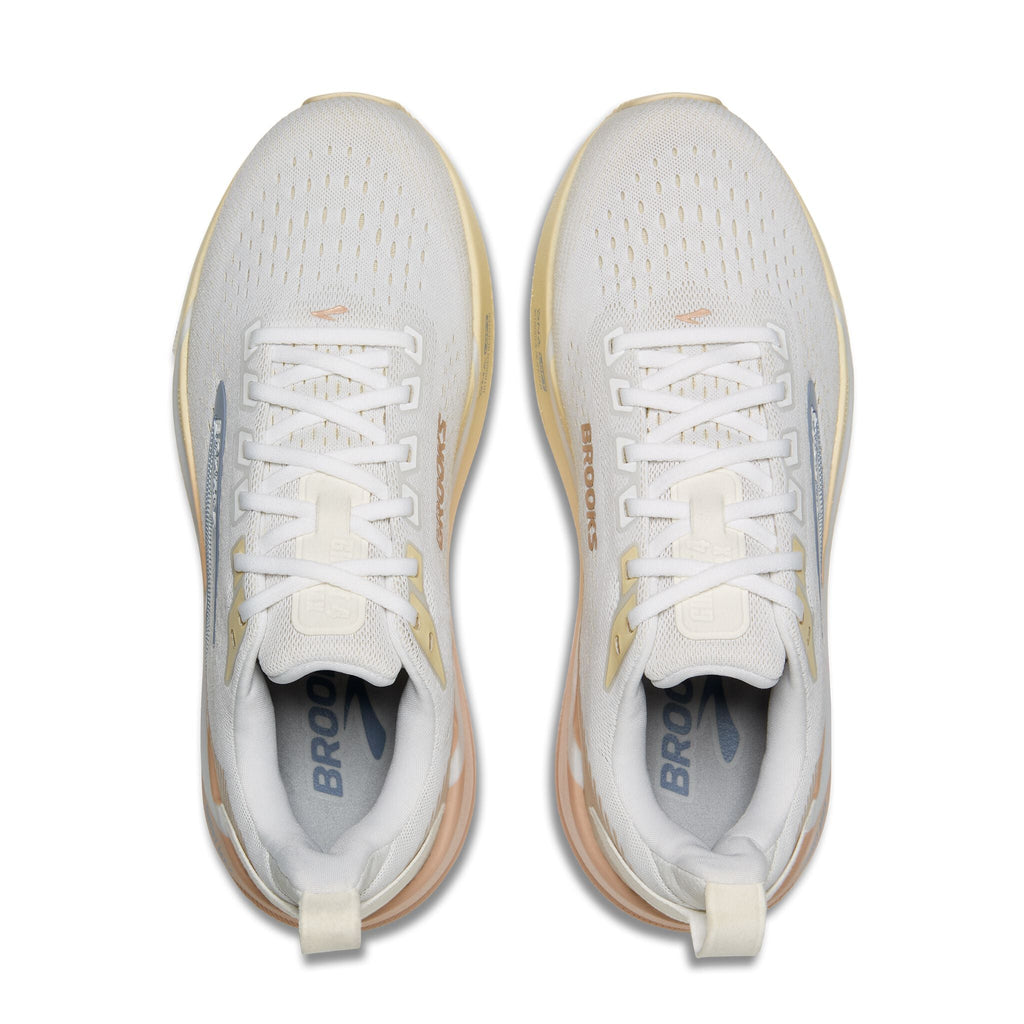Women's Brooks Ghost Max 4 White/Rose/Rutabaga top