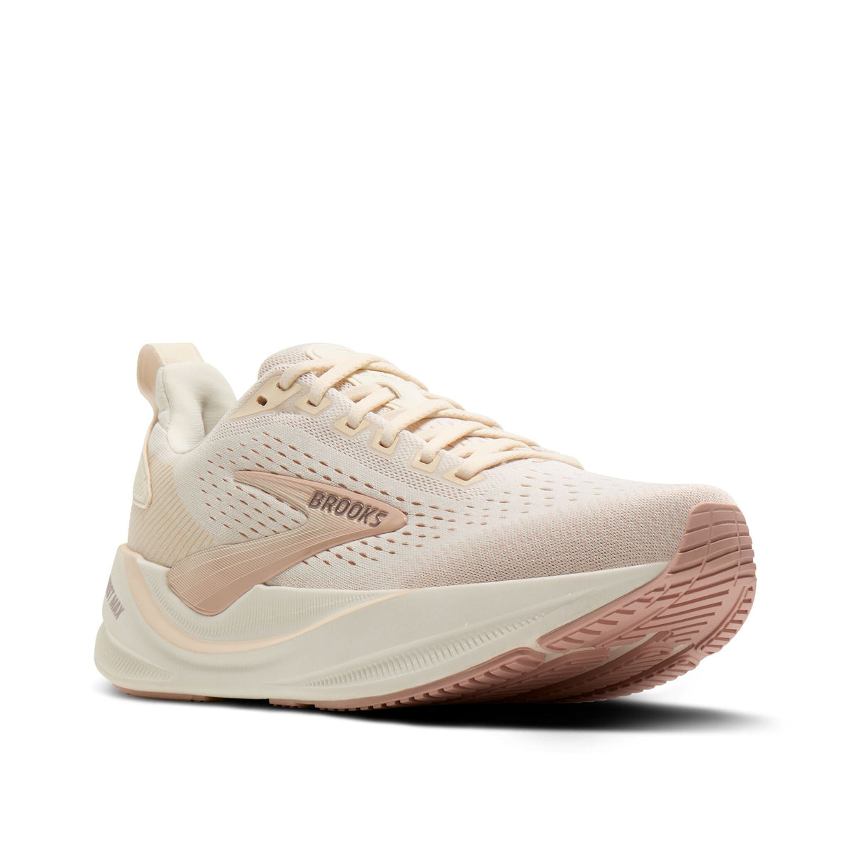 Women's Brooks Ghost Max 4 Arctic Wolf/Rose/Coconut pair angle