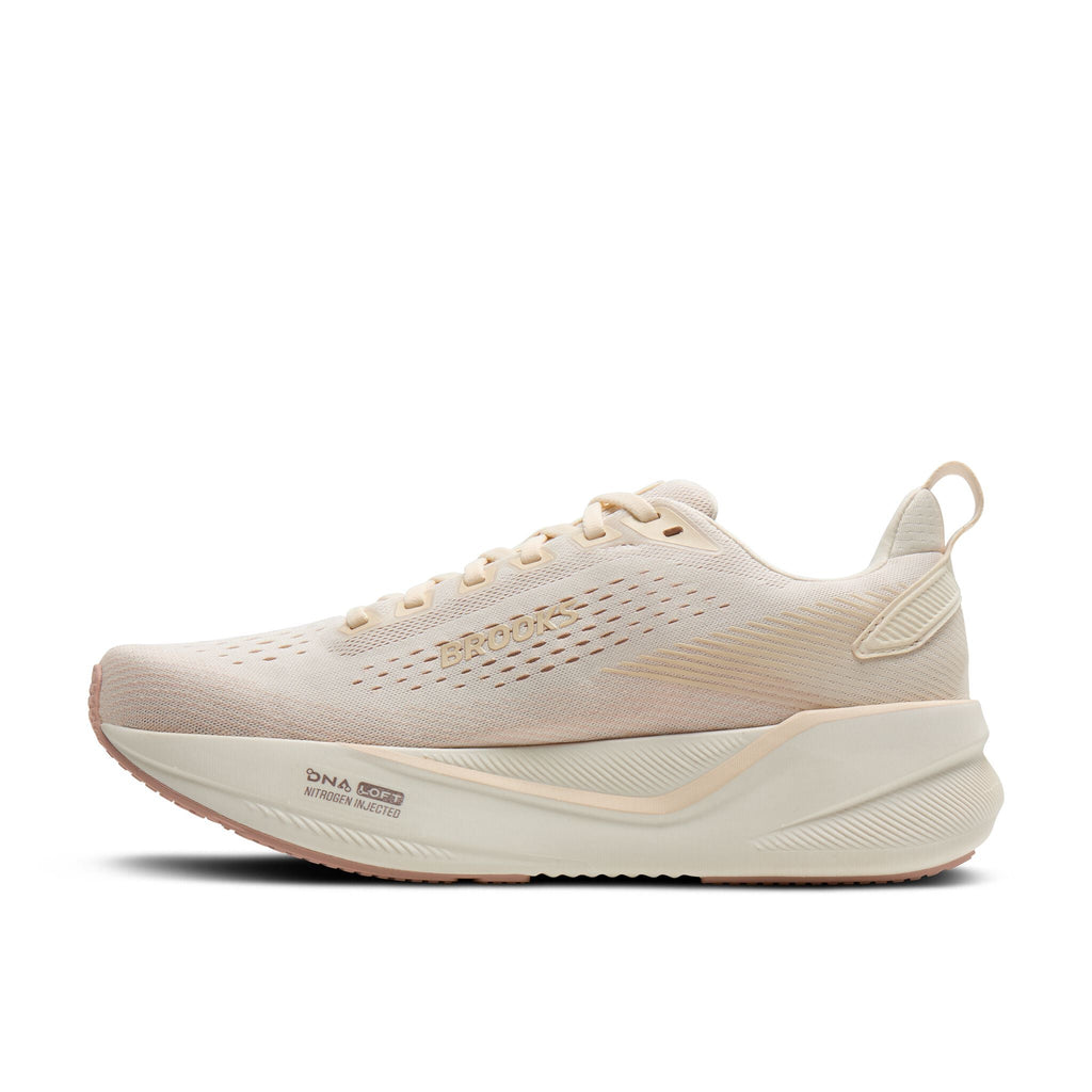 Women's Brooks Ghost Max 4 Arctic Wolf/Rose/Coconut medial