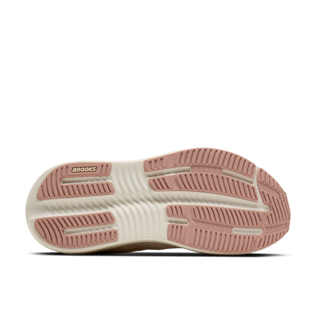 Women's Brooks Ghost Max 4 Arctic Wolf/Rose/Coconut outsole