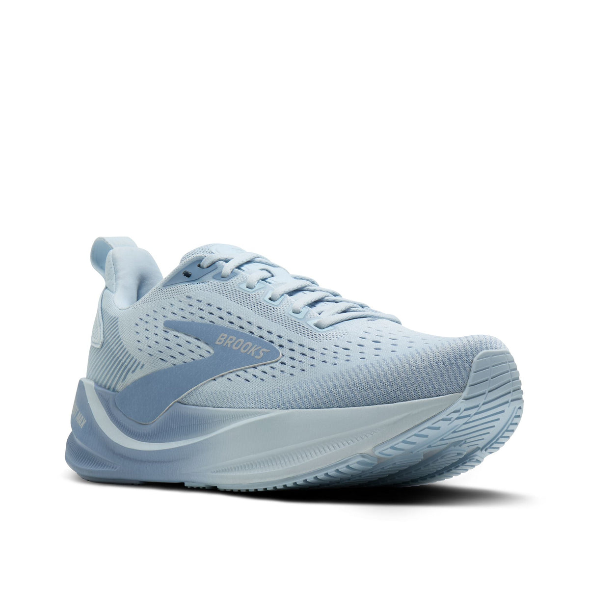 Women's Brooks Ghost Max 4 Blue/Blue/Chrome pair angle