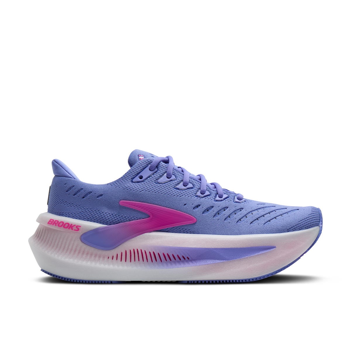 Women's Brooks Glycerin Max 2 Blazing Bell/Pink/White lateral
