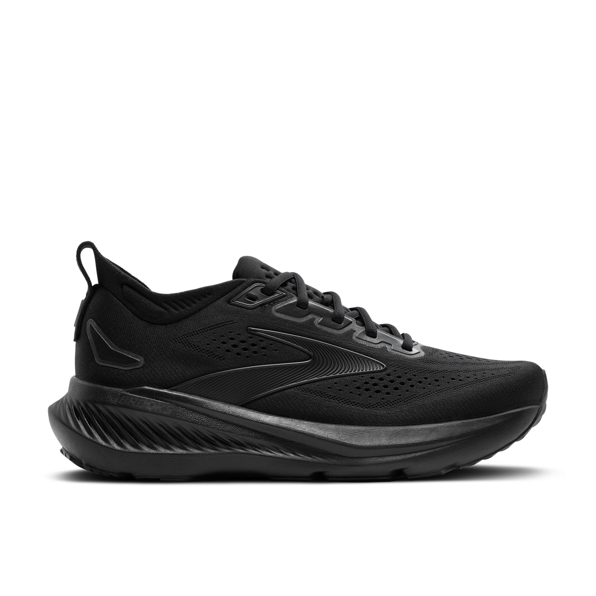 Women's Brooks Glycerin 23 Black/Black/Ebony lateral