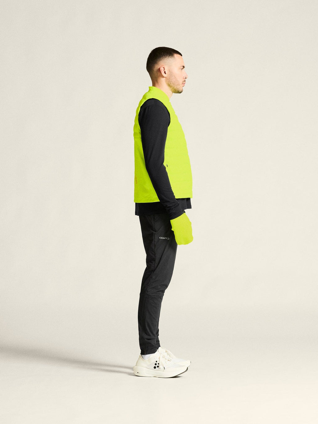 Men's Craft Subz Vest 4 Hi-Viz Yellow / Flumino view 6
