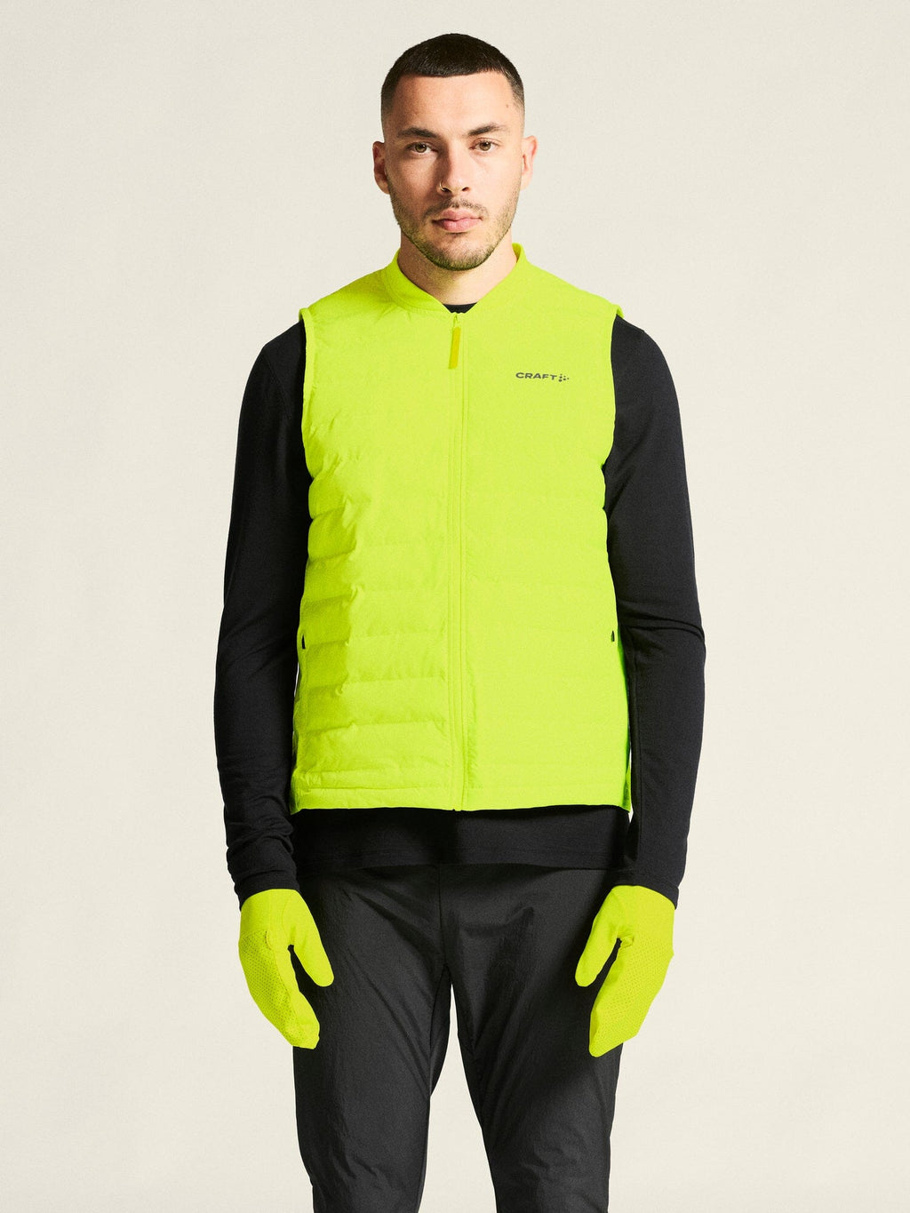 Men's Craft Subz Vest 4 Hi-Viz Yellow / Flumino view 2