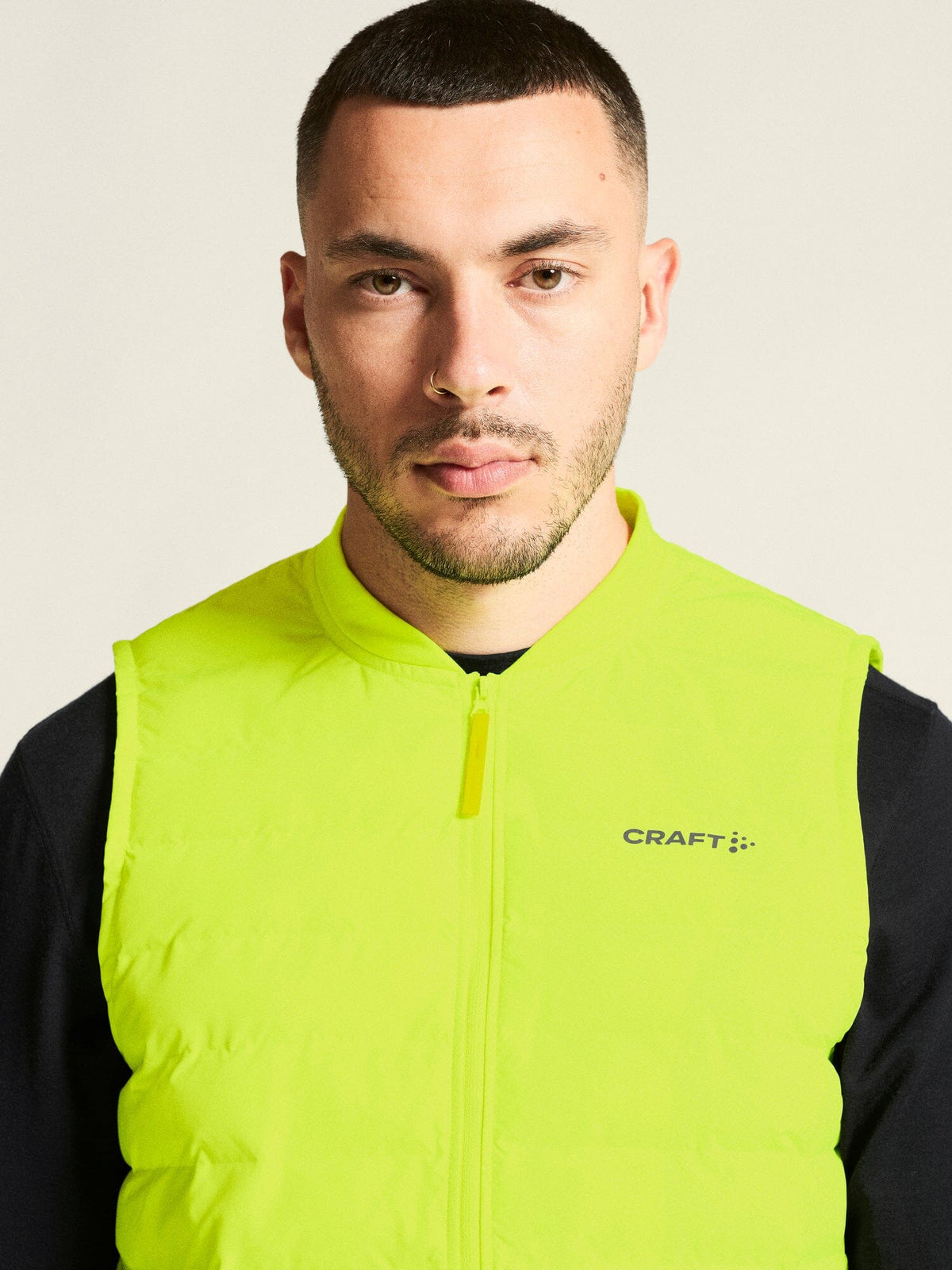 Men's Craft Subz Vest 4 Hi-Viz Yellow / Flumino view 3