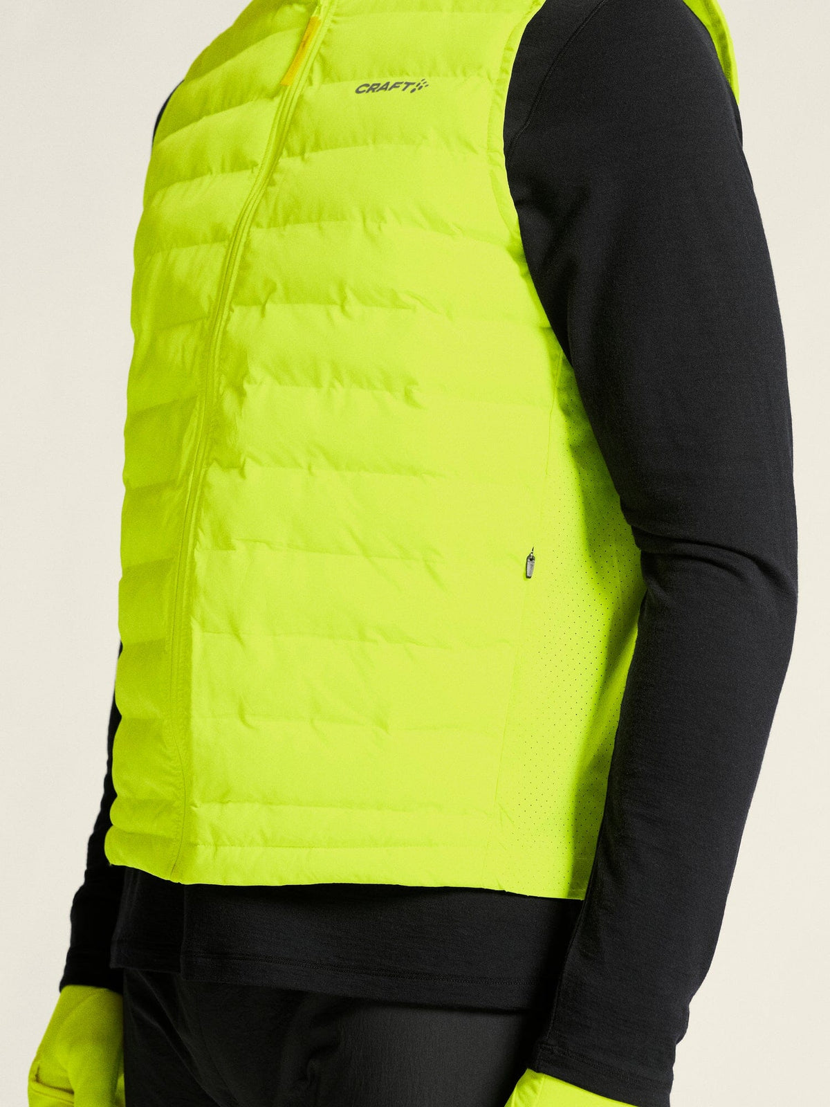 Men's Craft Subz Vest 4 Hi-Viz Yellow / Flumino view 4