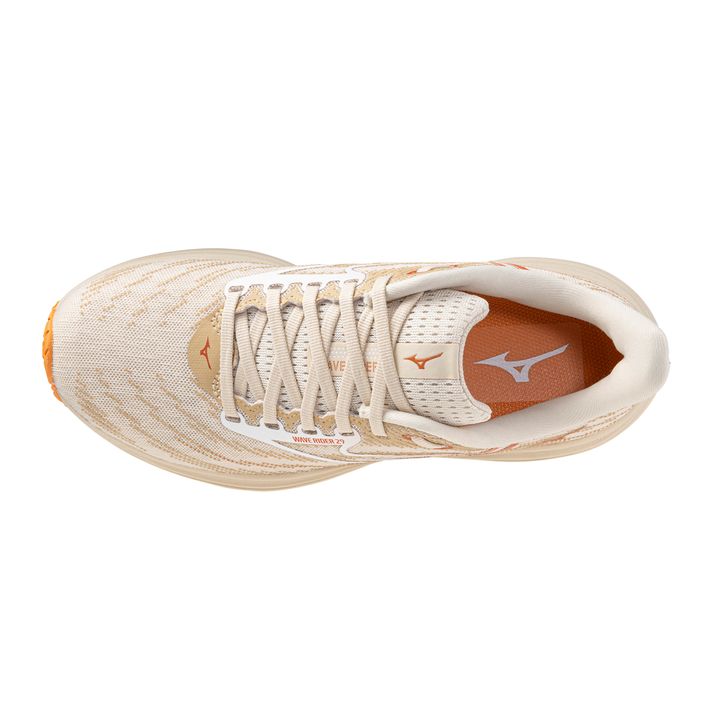 Women's Mizuno Wave Rider 29 Summer Sand / White view 4
