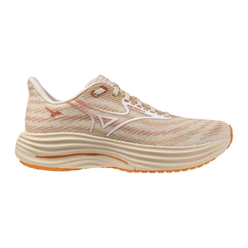 Women's Mizuno Wave Rider 29 Summer Sand / White view 6