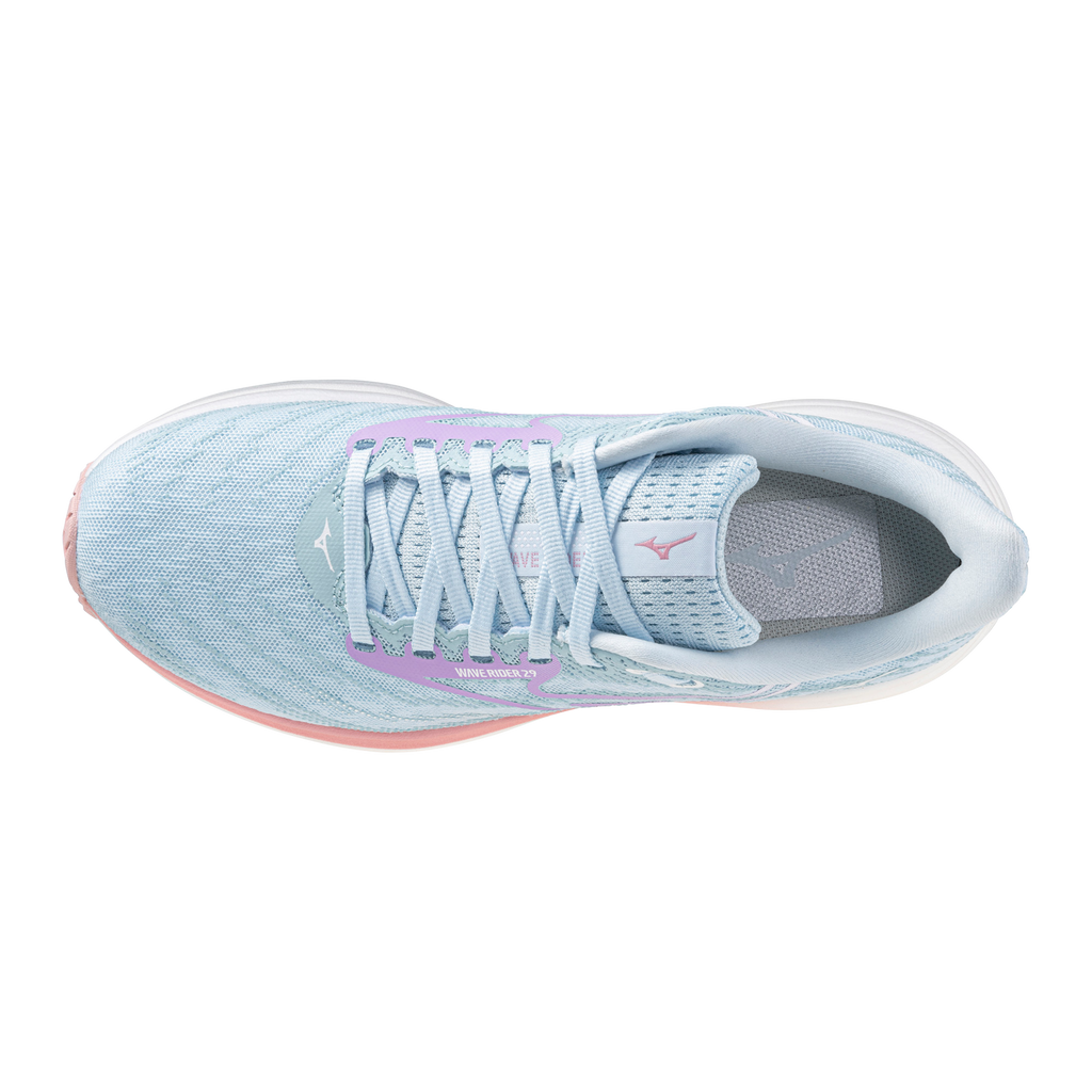 Women's Mizuno Wave Rider 29 Nantucket Breece / Orchid Pedal view 4