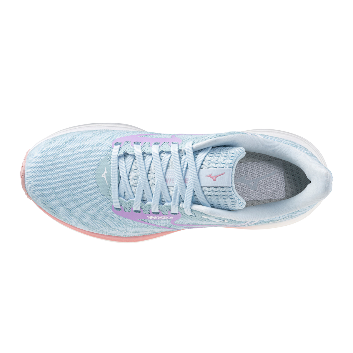 Women's Mizuno Wave Rider 29 Nantucket Breece / Orchid Pedal view 4