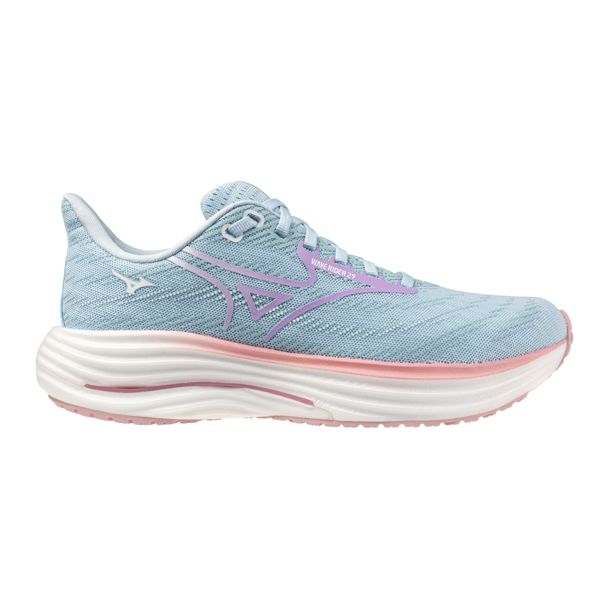 Women's Mizuno Wave Rider 29 Nantucket Breece / Orchid Pedal view 6