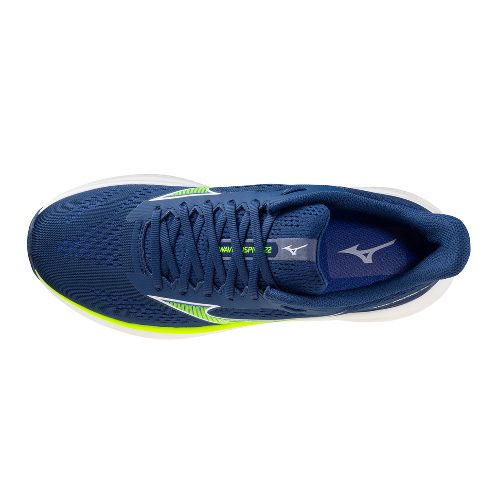 Men's Mizuno Wave Inspire 22 Estate Blue / White view 4