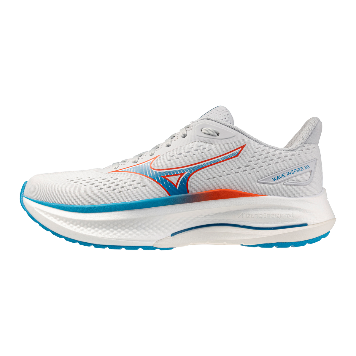 Men's Mizuno Wave Inspire 22 Cloudscape / Blue Jewel hero