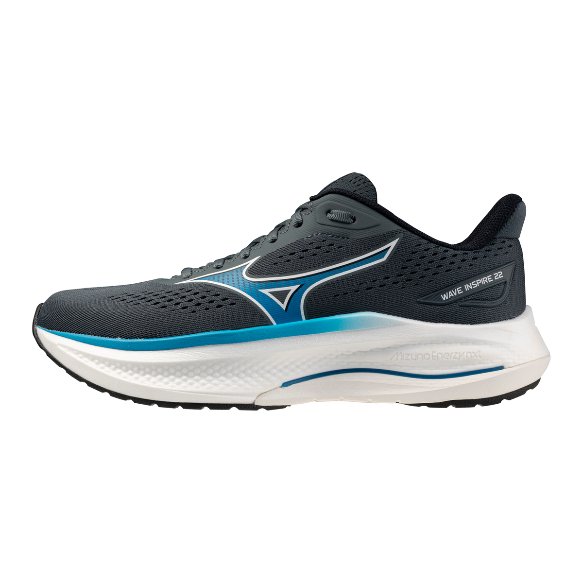 Men's Mizuno Wave Inspire 22 Dark Slate / Blue Jewel hero