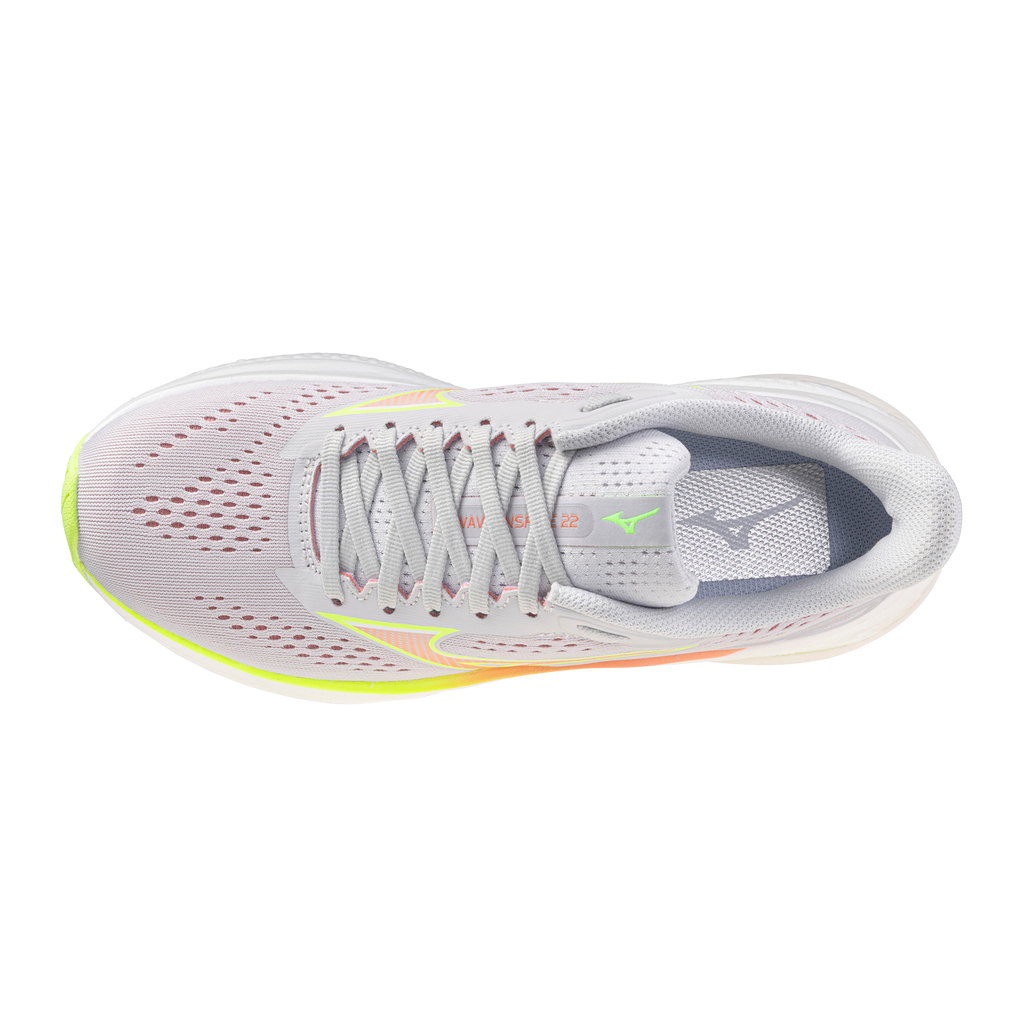 Women's Mizuno Wave Inspire 22 Cloudscape / Desert Flower view 4