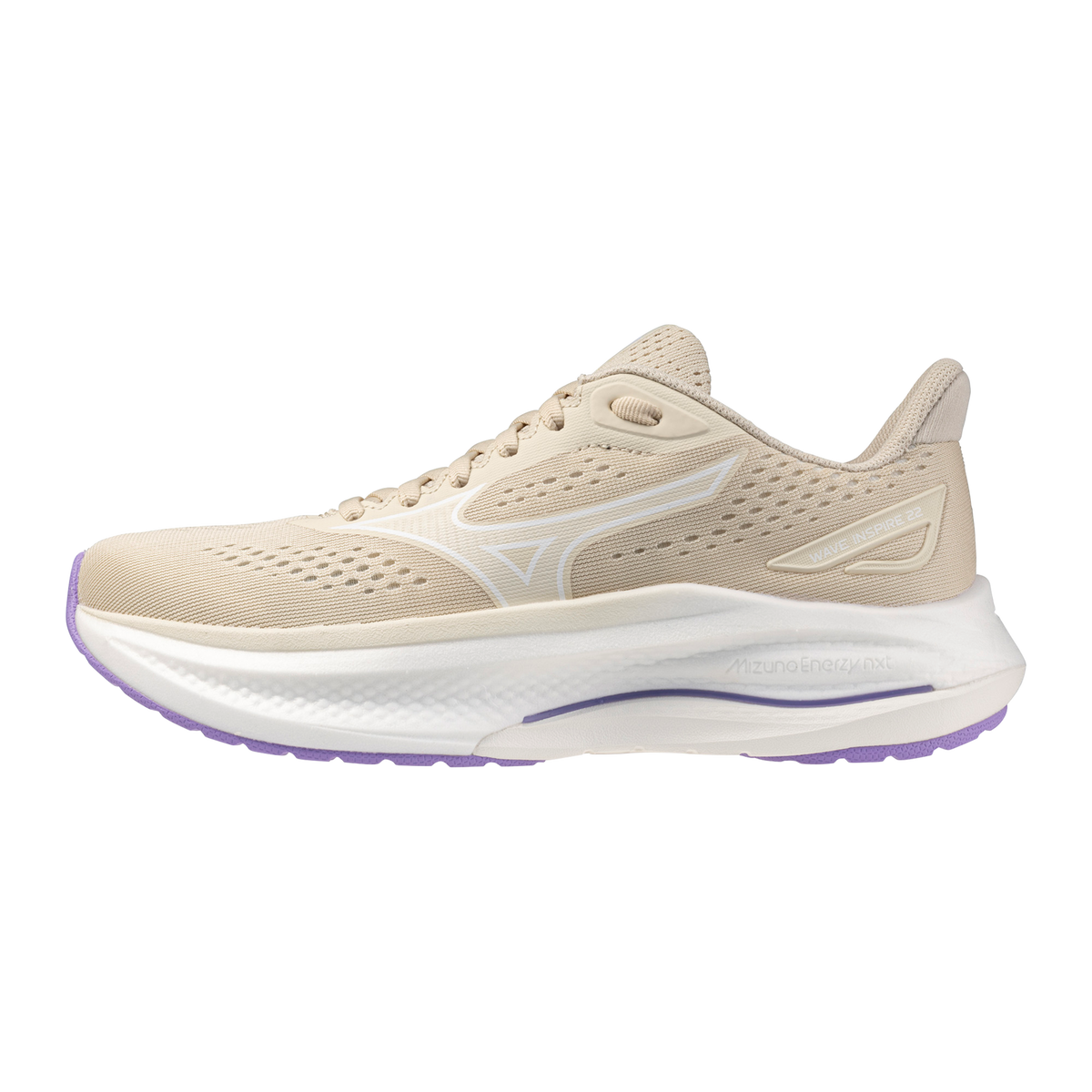 Women's Mizuno Wave Inspire 22 Summer Sand / White hero