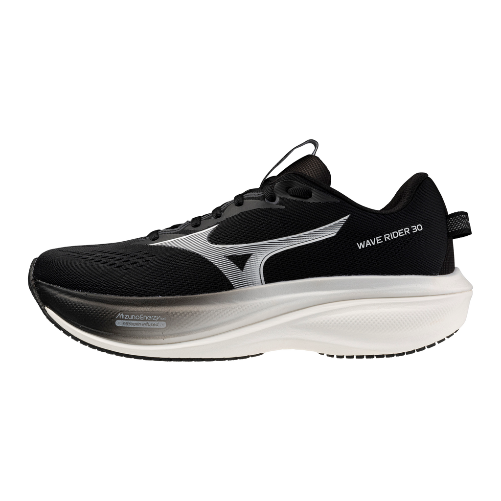 Men's Mizuno Wave Rider 30 Black / White hero
