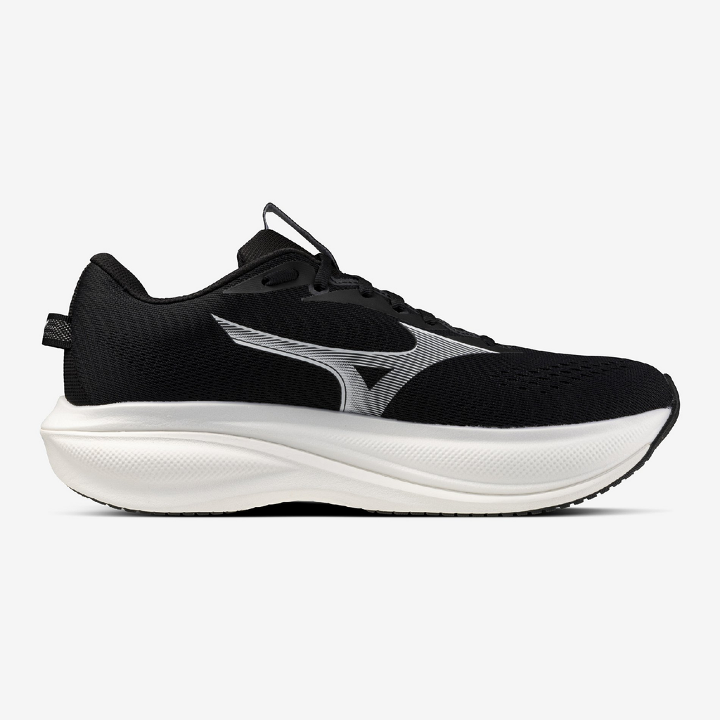 Men's Mizuno Wave Rider 30 Black / White view 3