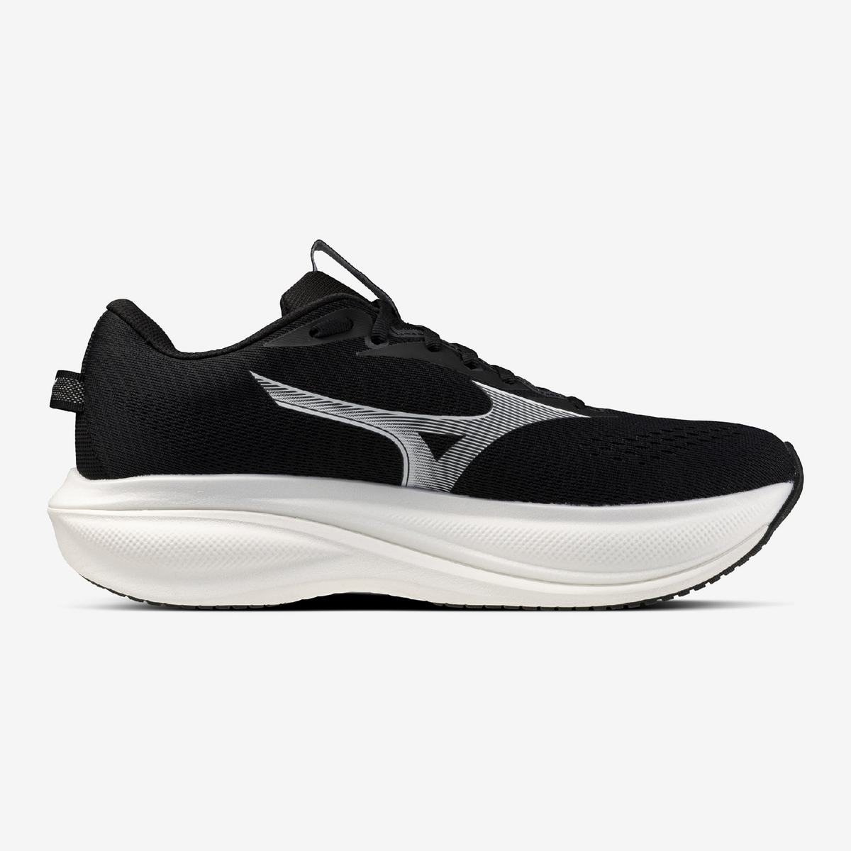 Men's Mizuno Wave Rider 30 Black / White view 3