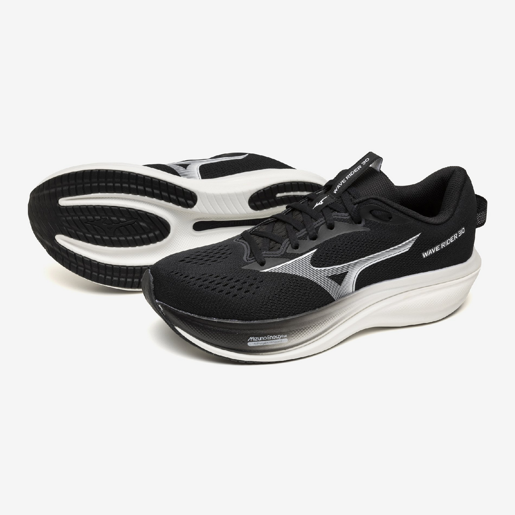 Men's Mizuno Wave Rider 30 Black / White view 6