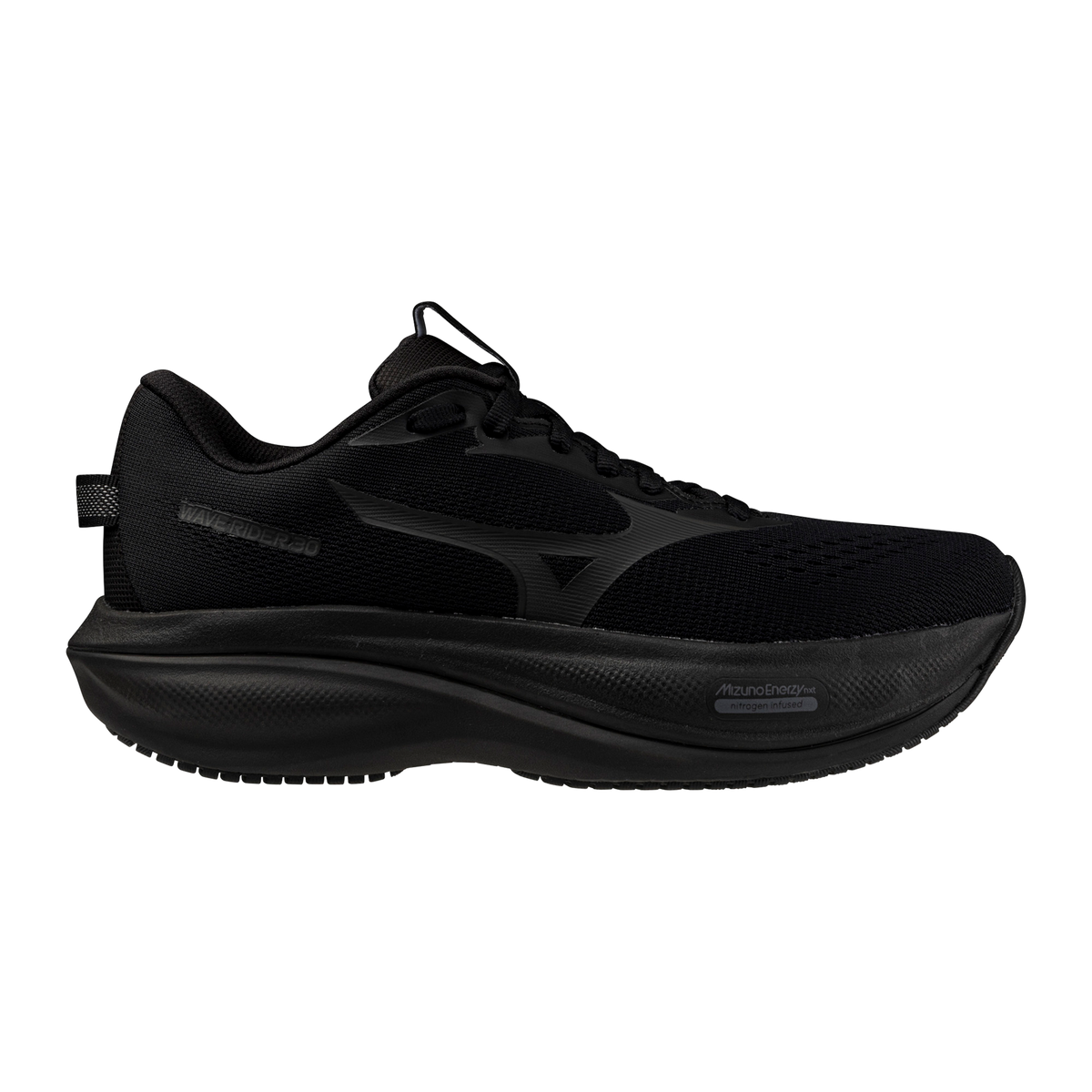 Men's Mizuno Wave Rider 30 Black / Black view 5