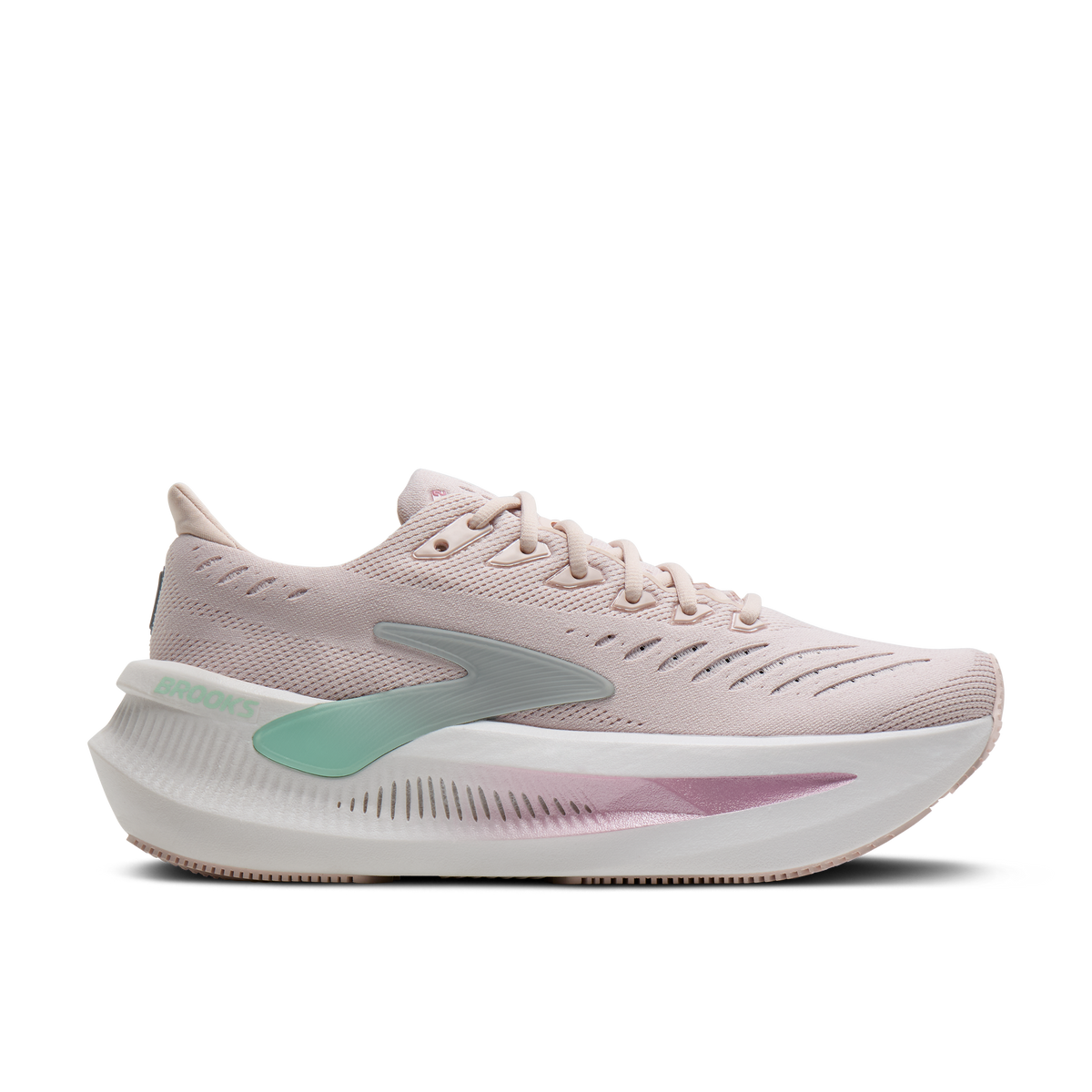 Women's Brooks Glycerin Max 2 Pink/Yucca/Metallic lateral