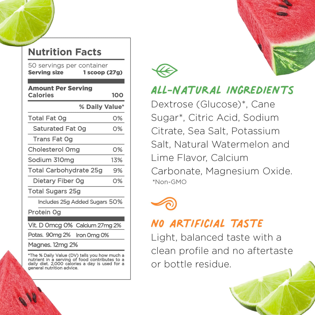 Tailwind Endurance Fuel 50 Servings Dauwatermelon view 2