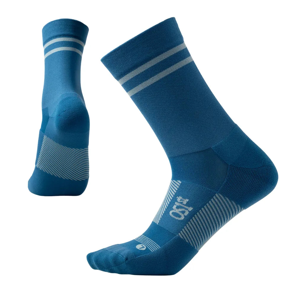 OS1st Thin Air Performance Socks 3/4 Crew Blue Shift view 2