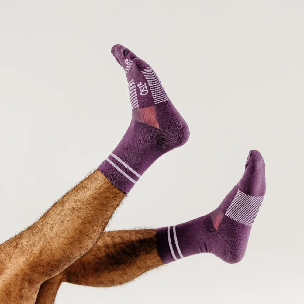 OS1st Thin Air Performance Socks 3/4 Crew Ultraviolet view 3