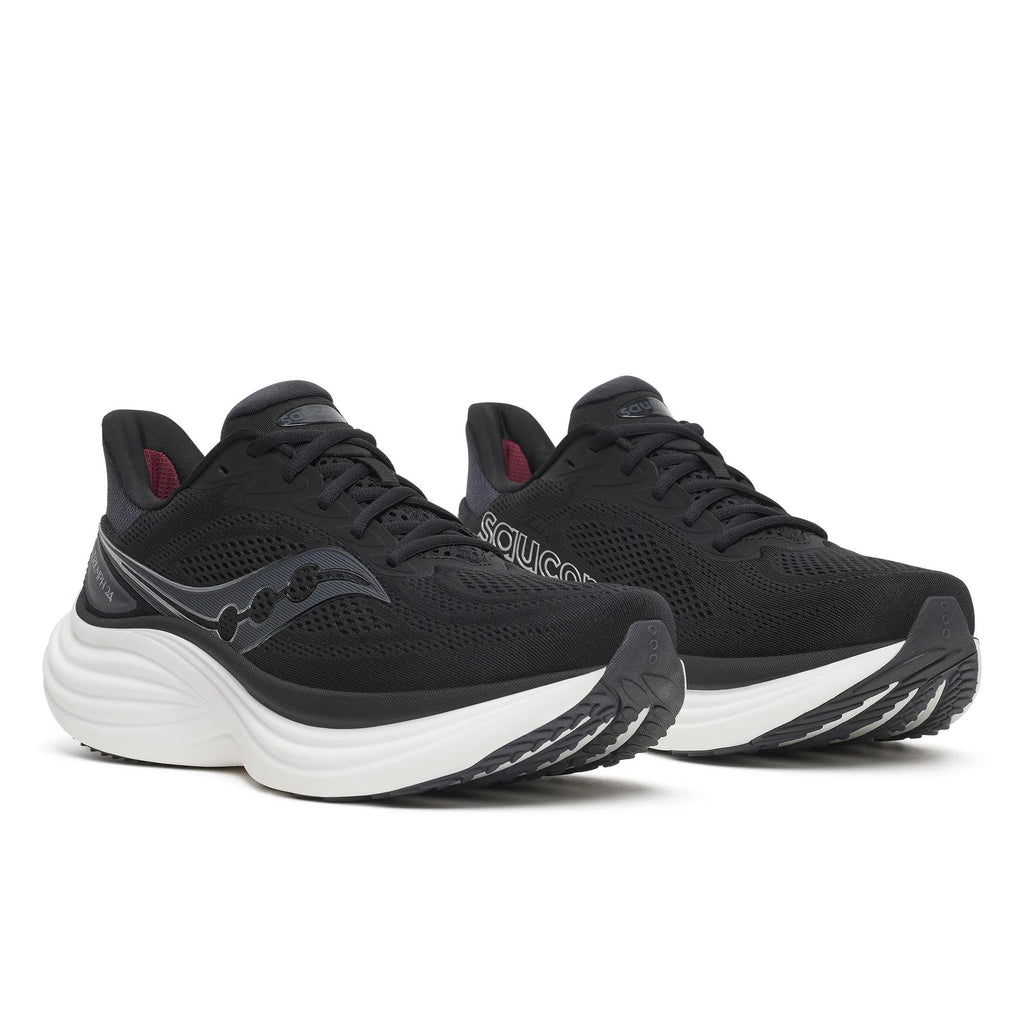 Men’s Saucony Triumph 24 Black Silver - pair, three quarter angle