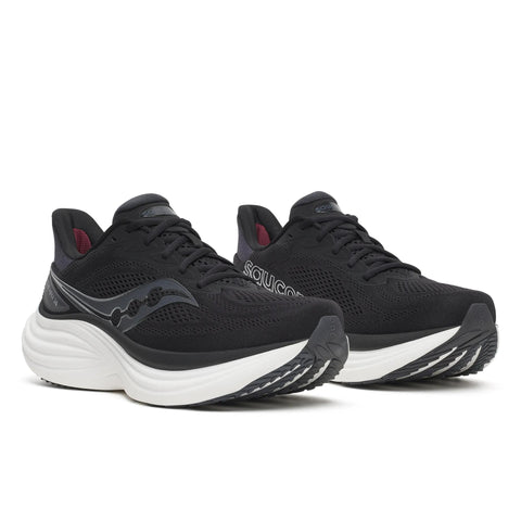 Men’s Saucony Triumph 24 Black Silver - pair, three quarter angle