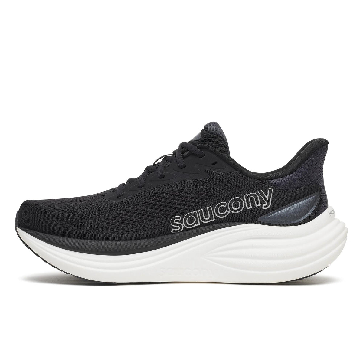 Men’s Saucony Triumph 24 Black Silver - opposite side profile
