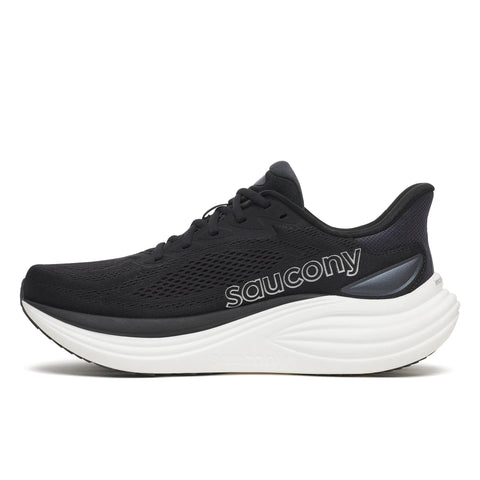 Men’s Saucony Triumph 24 Black Silver - opposite side profile