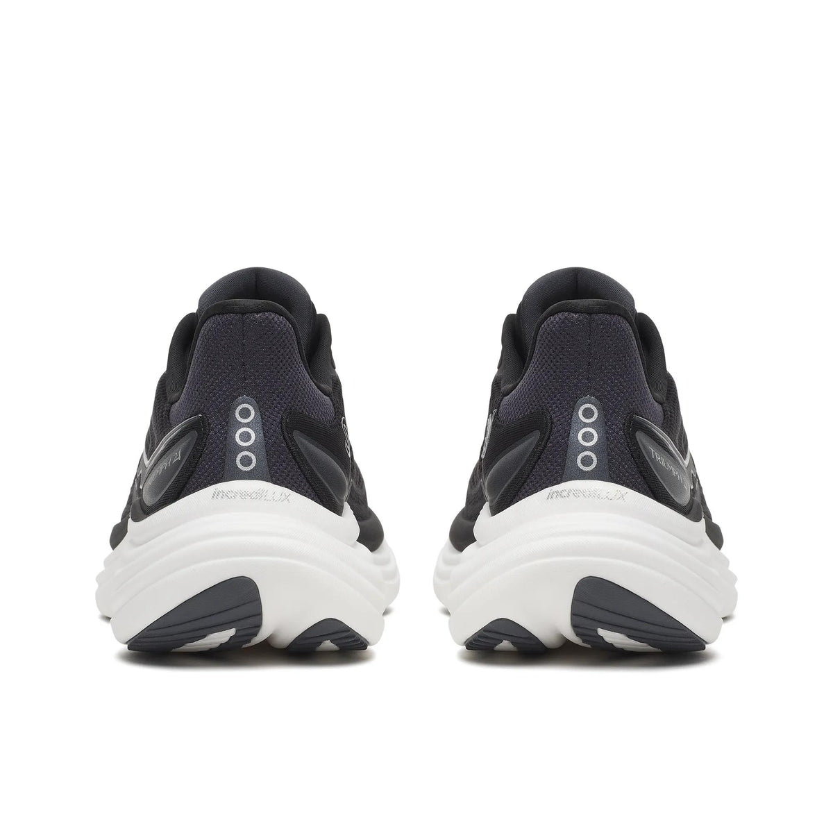 Men’s Saucony Triumph 24 Black Silver - heel view