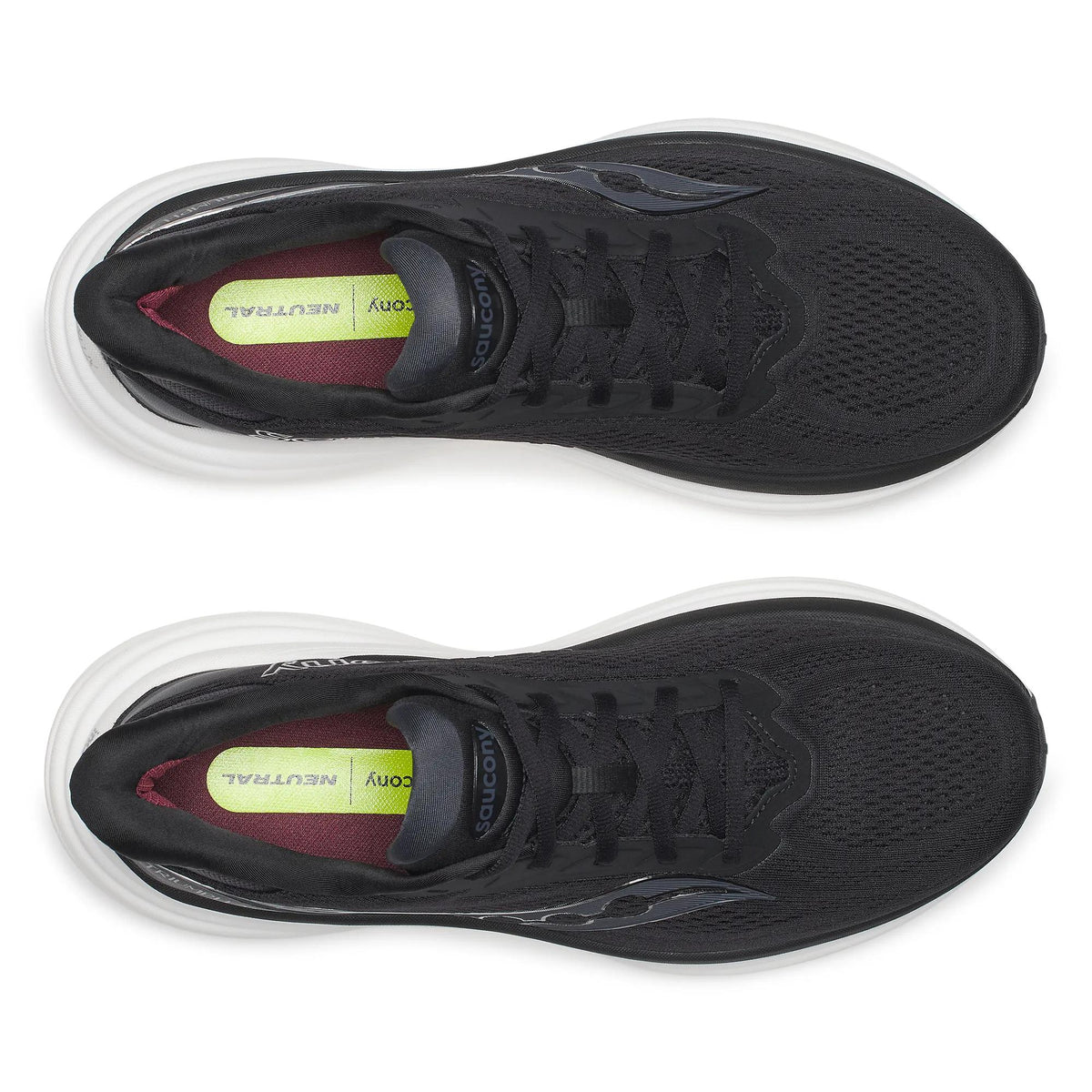 Men’s Saucony Triumph 24 Black Silver - top down view