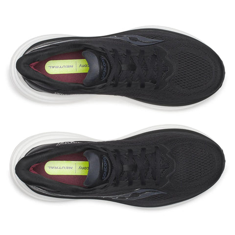 Men’s Saucony Triumph 24 Black Silver - top down view
