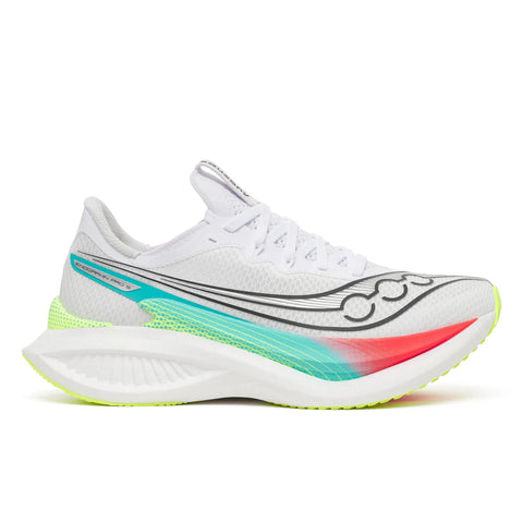 Women's Saucony Endorphin Pro 5 White Multi - lateral side profile
